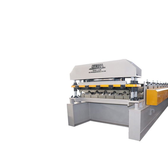 Floor deck roll forming machine